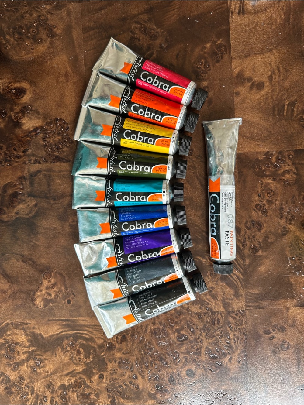 Cobra Artist Oil- water mixable- Paint Tubes - Assorted Colors